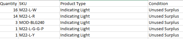 Lot of Quantity 35x Indicating Lights - LIGHTING