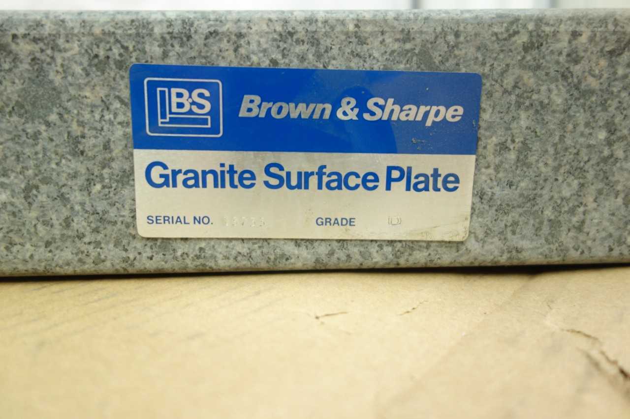 BROWN & SHARPE GRANITE SURFACE PLATE - PROCESS EQUIPMENT