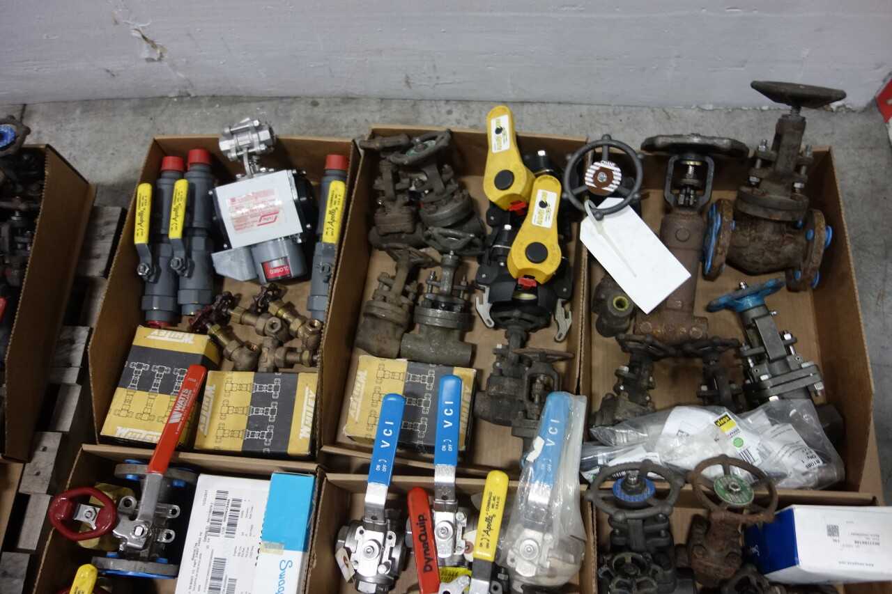 5 PALLETS OF ASSORTED VALVES - VALVES