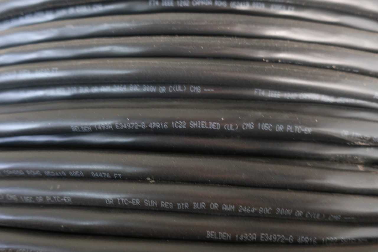 SPOOL OF BELDEN 1493A 1C SHIELDED CABLE WIRE - ELECTRICAL COMPONENTS