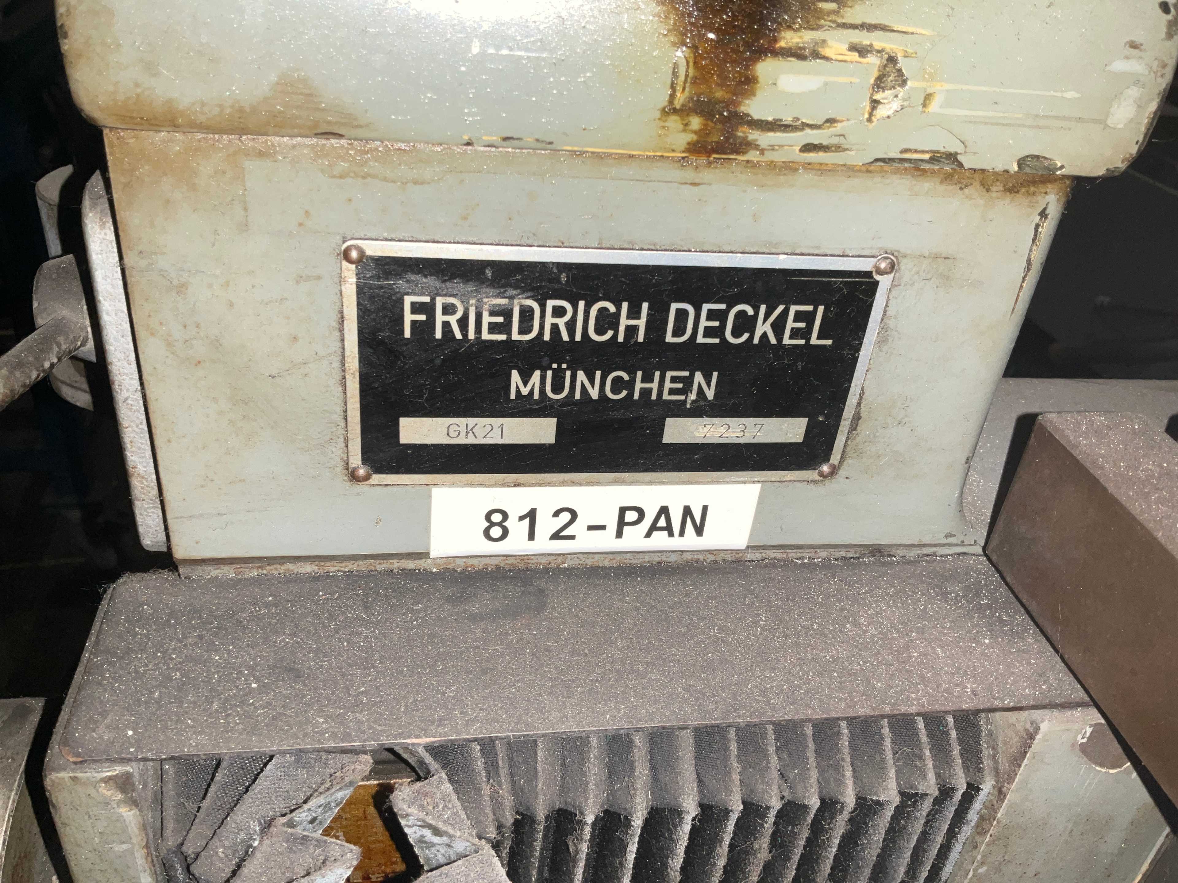 FRIEDRICH DECKEL MUNCHEN GK21 DRILLING MACHINE - DRILLING MACHINE