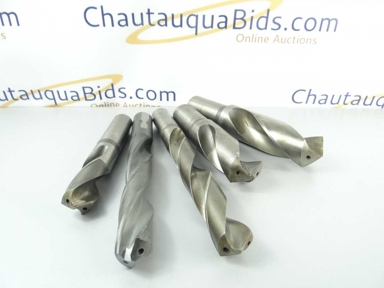 Lot of 5 Heavy Duty HSS Coolant Thru Drills - MACHINING EQUIPMENT PARTS