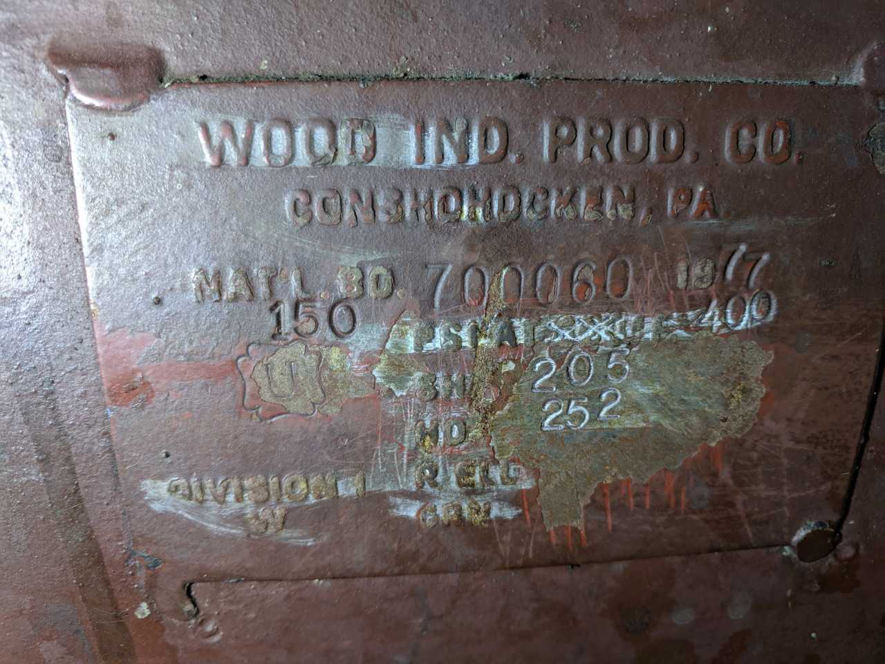 WOOD INDUSTRIAL FOAM TANK APPROX 200GAL - PROCESS EQUIPMENT