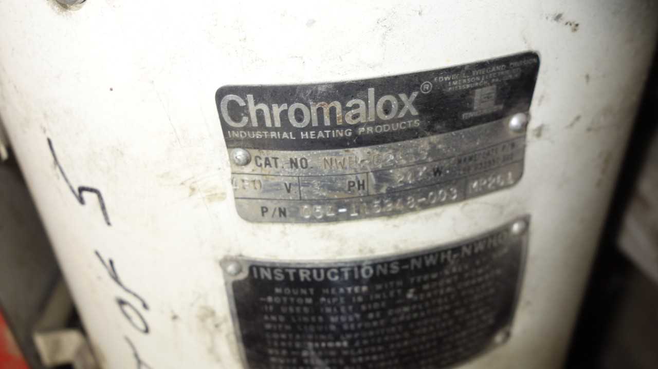 LOT OF 3 CHROMALOX NWH-62415 CIRCULATION HEATER - UNIT HEATER