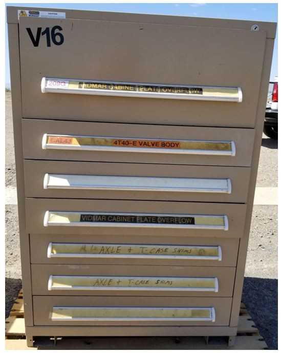 Vidmar Cabinet 27.75" L x 30" W x 44" H - TOOL STORAGE