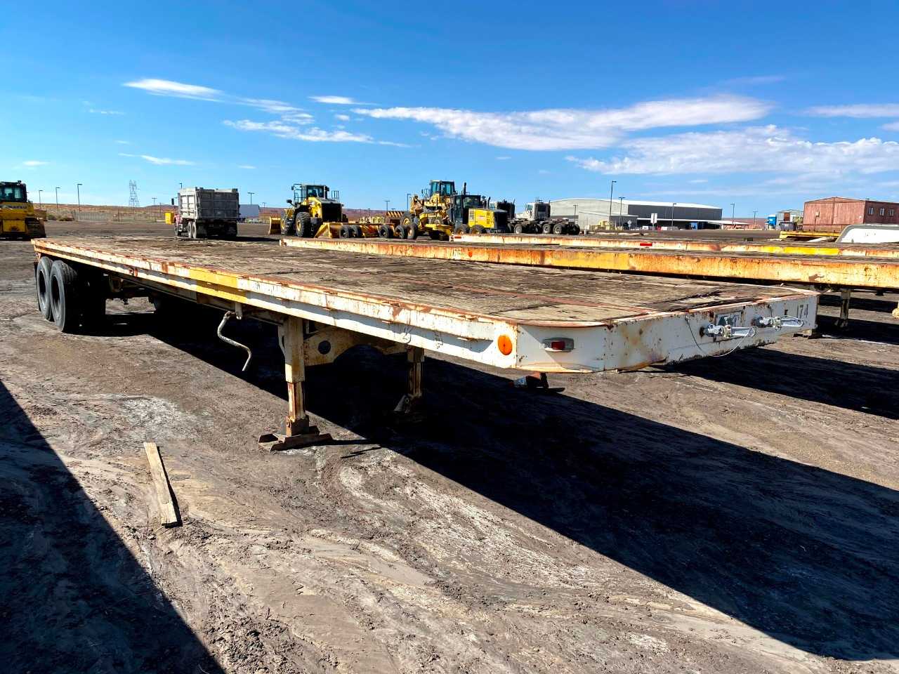Brown 40FT Flatbed Trailer - TRAILERS