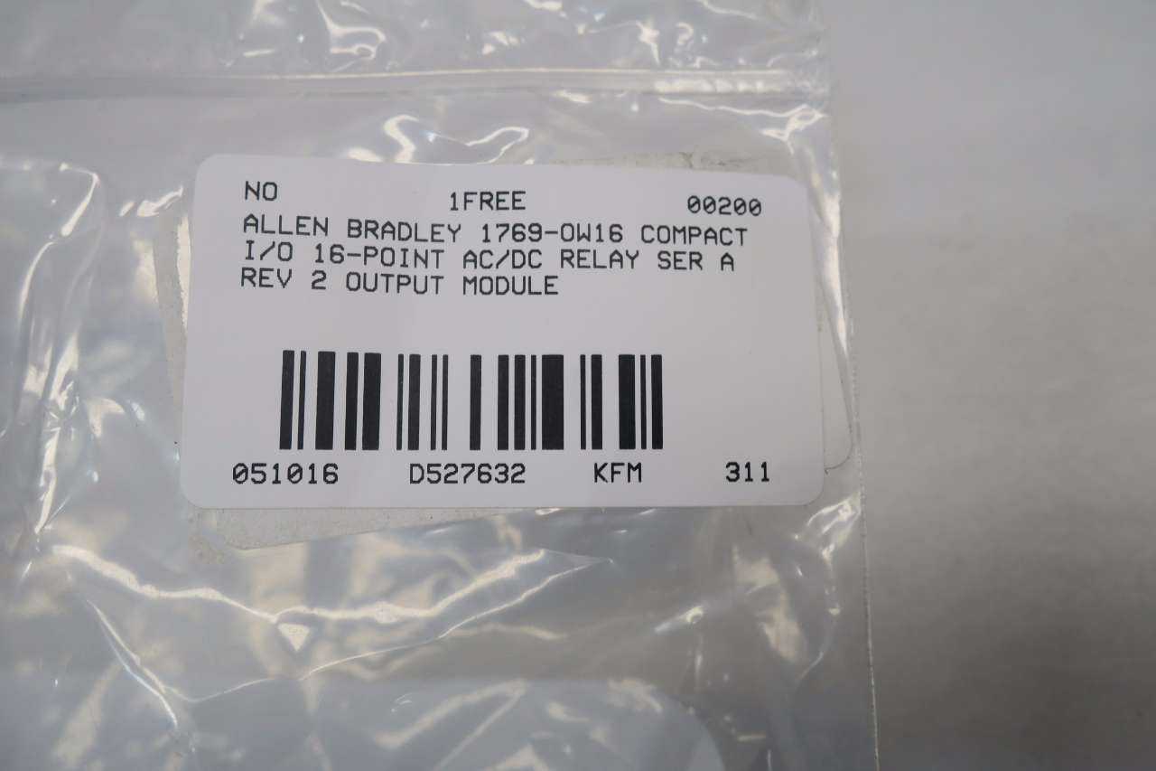 ALLEN BRADLEY 1769-OW16 COMPACT I/O 16PT RELAY OUTPUT MODULE - AUTOMATION & CONTROLS