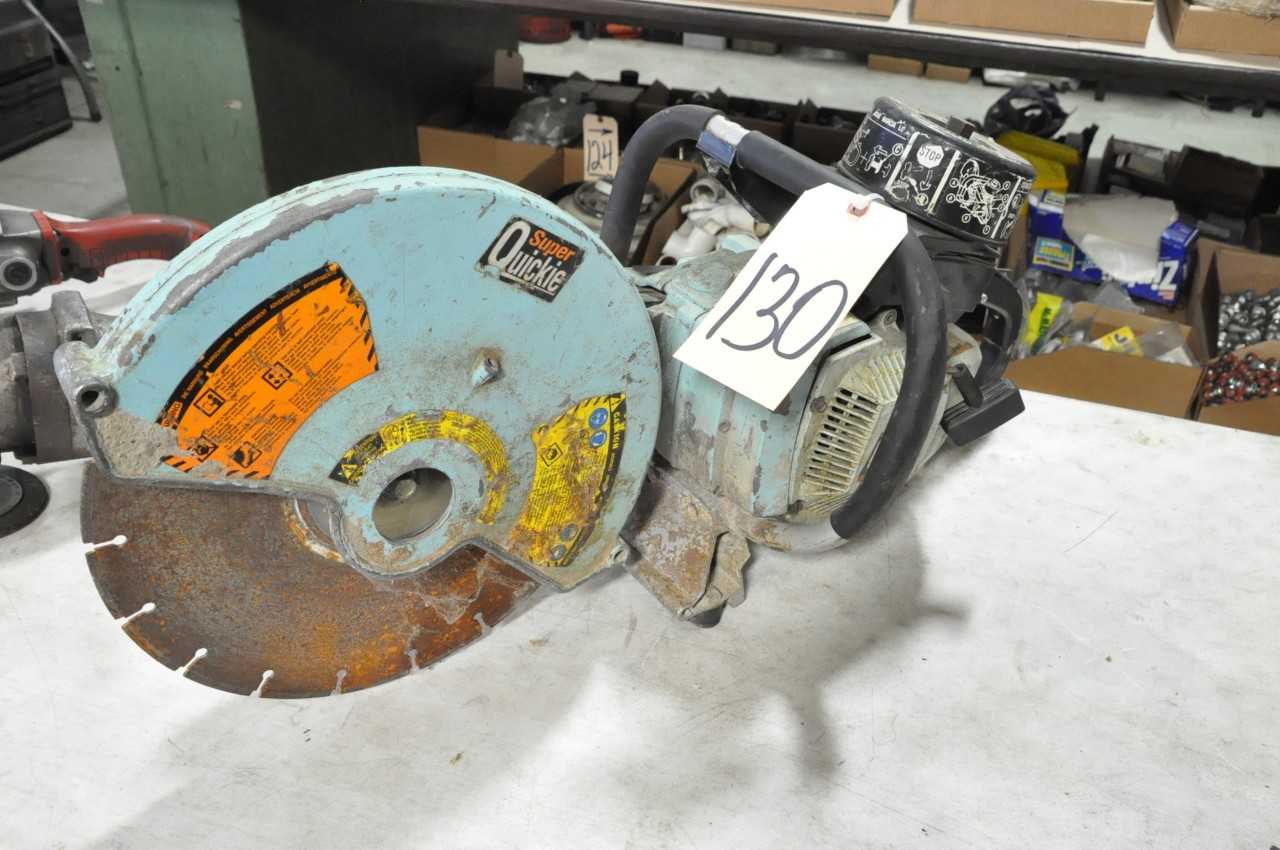 Super Quickie Gas Powered Portable Hand Held Concrete Saw - ELECTRIC POWER TOOLS