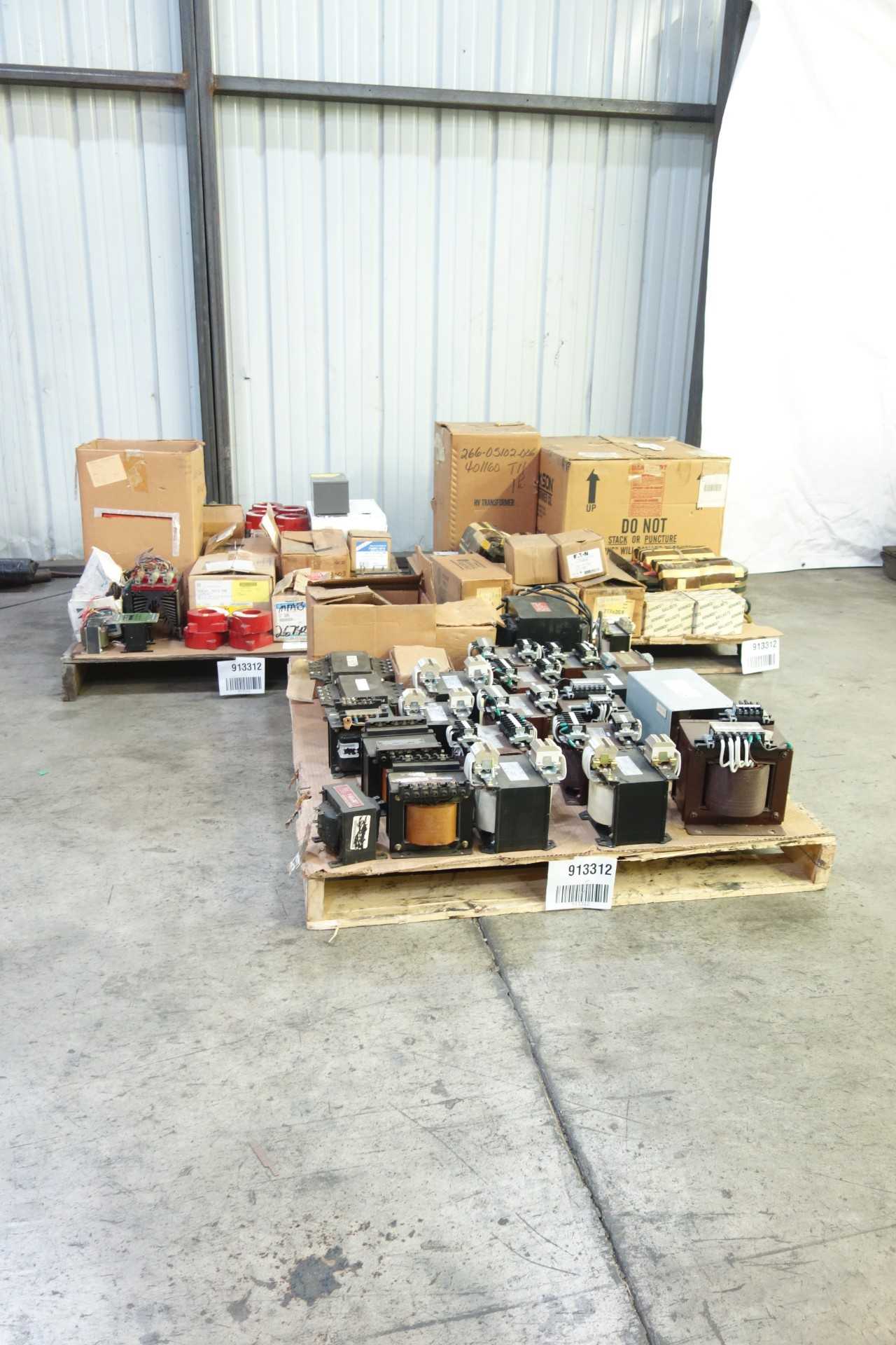 3 PALLETS OF ASSORTED TRANSFORMERS - CONTROL TRANSFORMERS