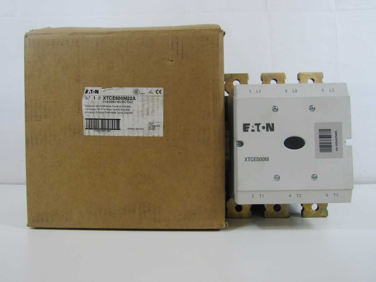 Quantity of 1x XTCE500M22A Non-Reversing Contactors - CONTACTORS Quantity of 1x XTCE500M22A Non-Reversing Contactors - CONTACTORS