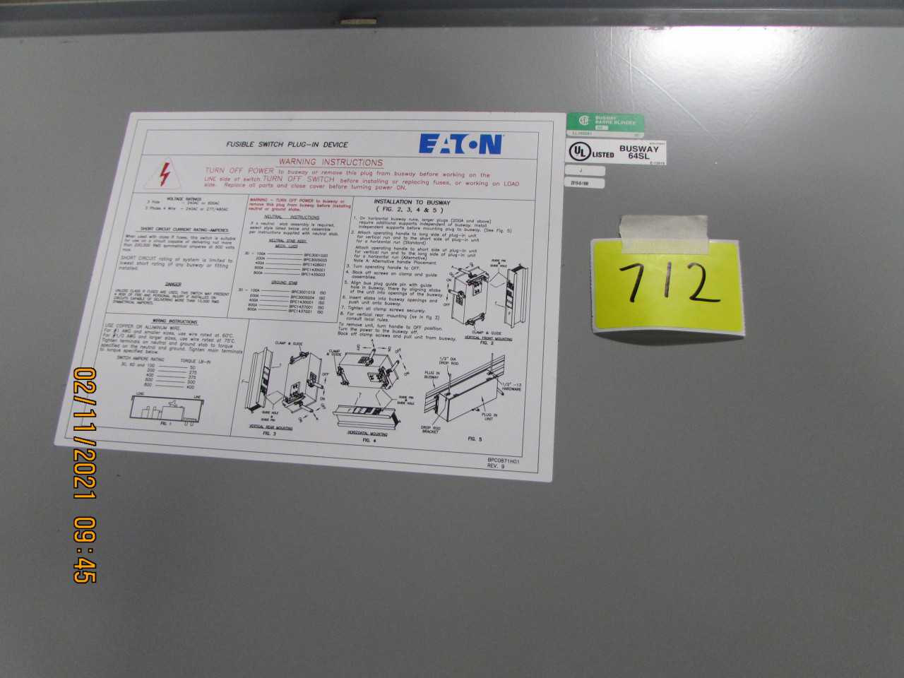 Eaton Misc items - ELECTRIC POWER TOOLS