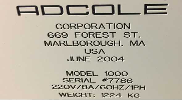Adcole 1000 Camshaft and Crankshaft Surface Finishing Inspection Machine - MACHINING ACCESSORIES & TOOLING