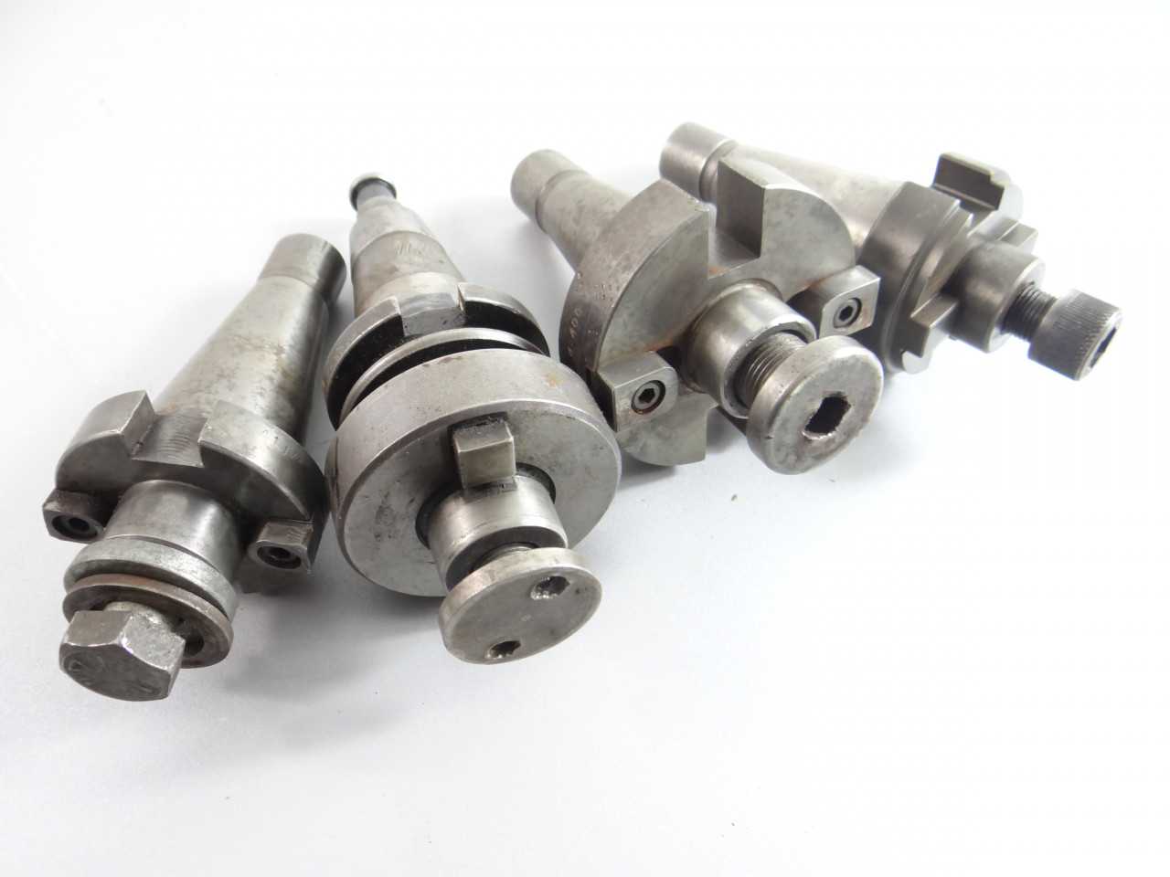 Lot of 4 NMTB40 Plus CAT40 Milling Arbors Bridgeport Weldon SJCO - MILLING MACHINES