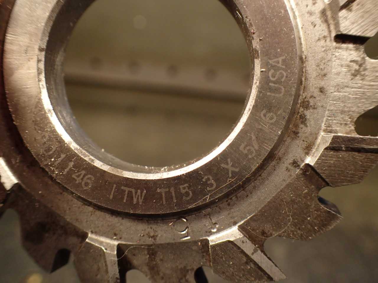 ITW 3" x 5/16" Staggered Tooth Horizontal Milling Cutter: 1-1/4" Arbor Hole - MILLING TOOLS