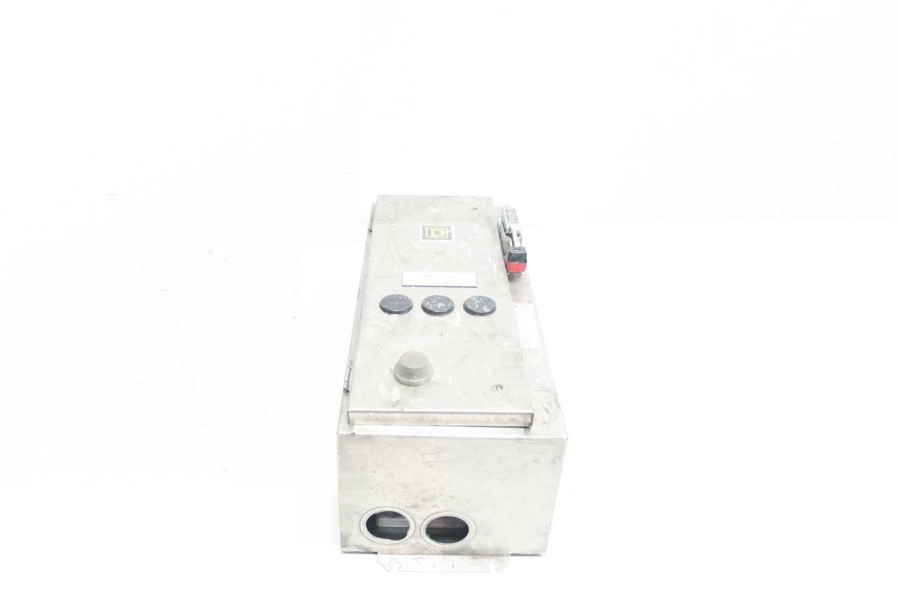 SQUARE D 8539SCW44V81FF4H309TX11 10HP SIZE 1 COMBINATION STARTER - MOTOR STARTERS