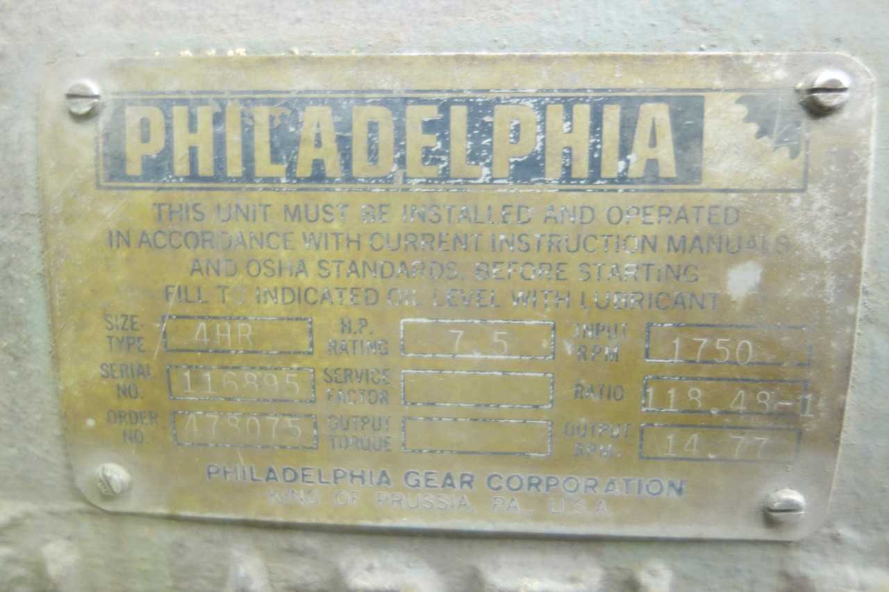 PHILADELPHIA 4HR GEAR REDUCER - GEAR REDUCERS