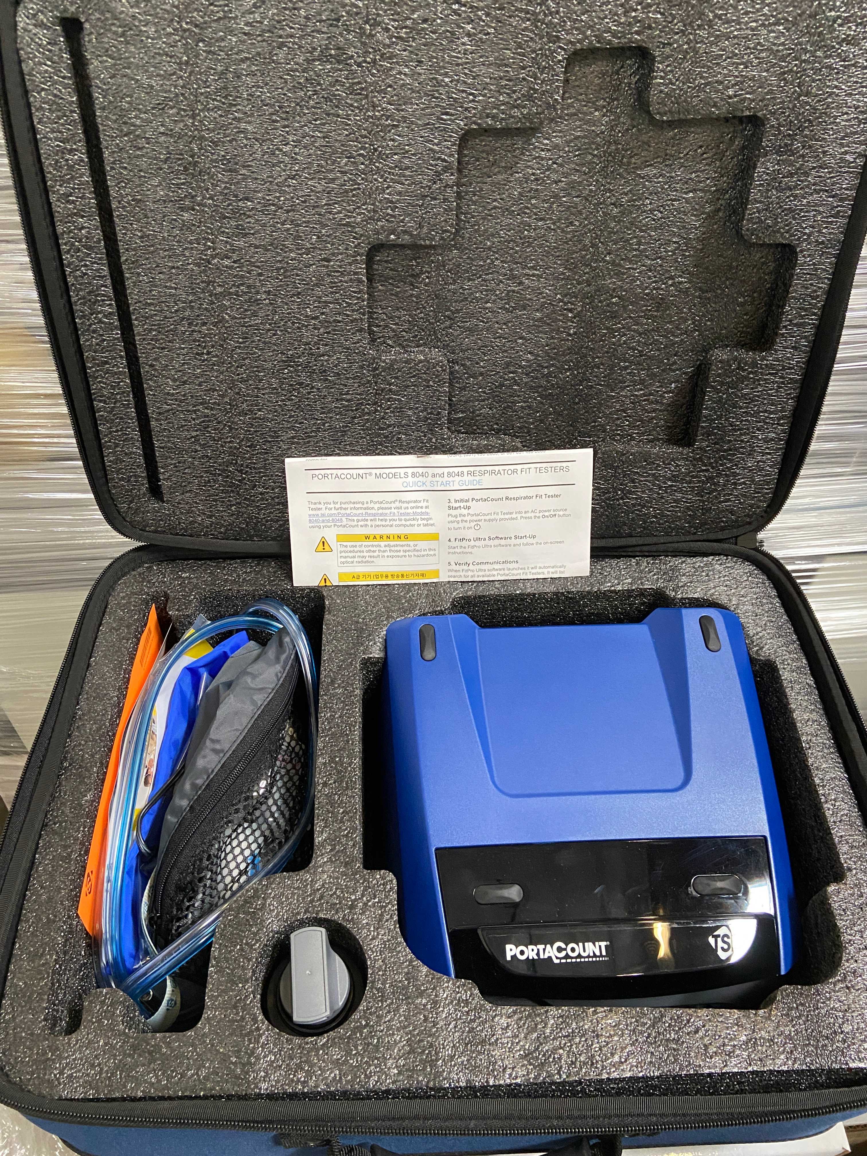 Lot of 2 TSI Portaccount Respirator Fit Tester - Model 8048-T and 8026 with laptop and software - LAB & SCIENTIFIC
