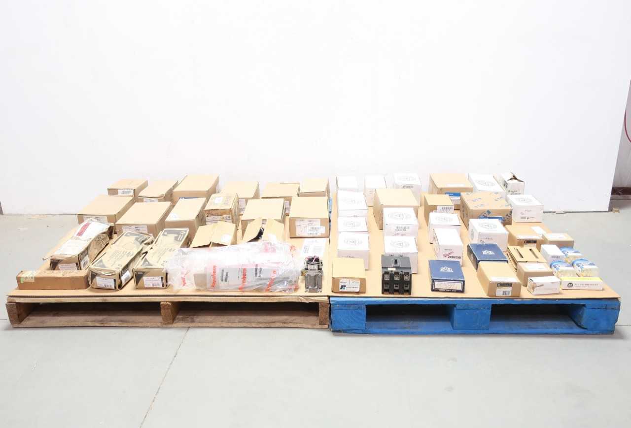 2 PALLETS OF ASSORTED ELECTRICAL PARTS - ELECTRICAL COMPONENTS 2 PALLETS OF ASSORTED ELECTRICAL PARTS - ELECTRICAL COMPONENTS
