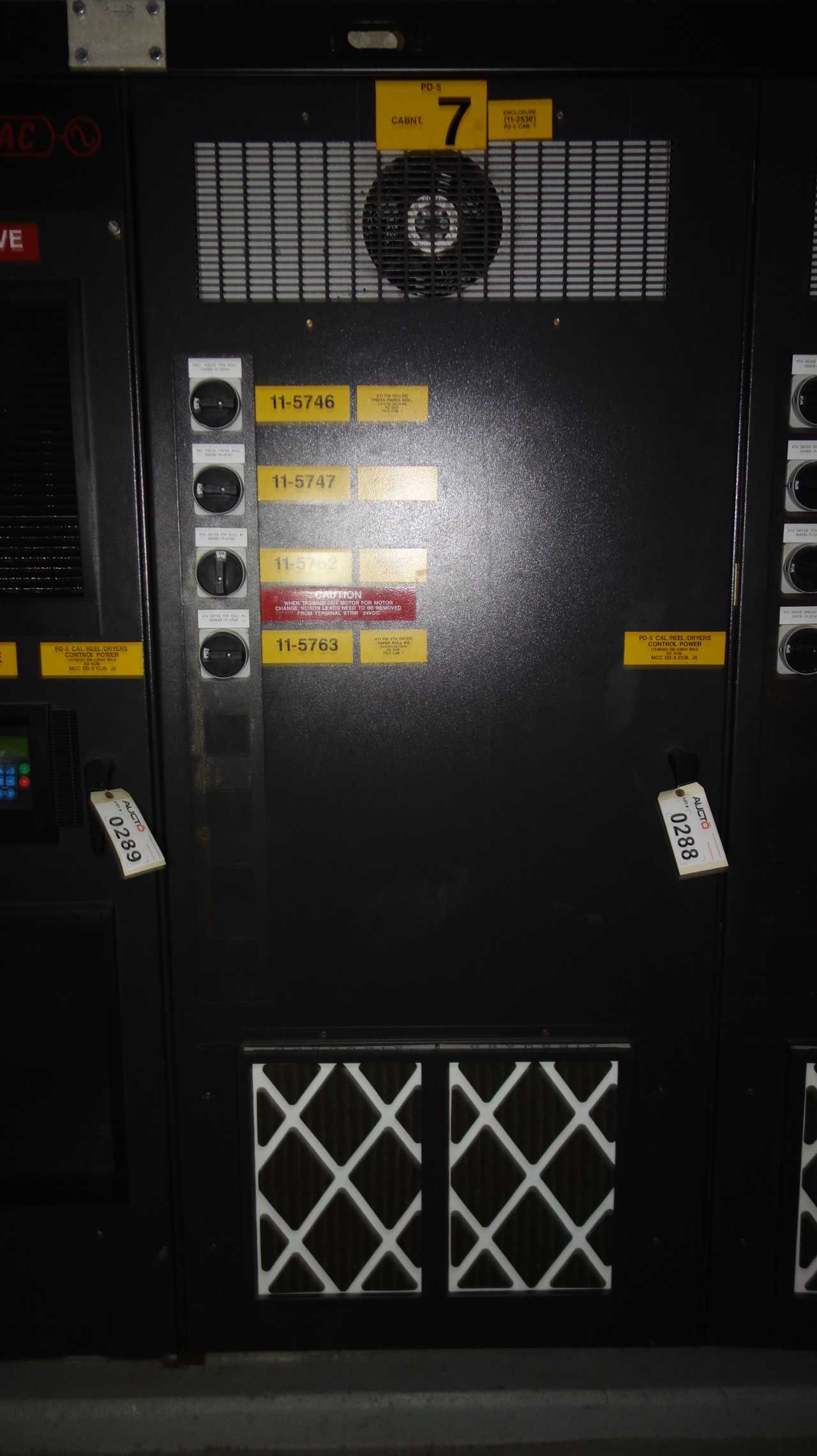 GE INNOVATION SERIES LV AC DRIVE CABINET W (4) 25HP AV-300I - MOTOR DRIVES