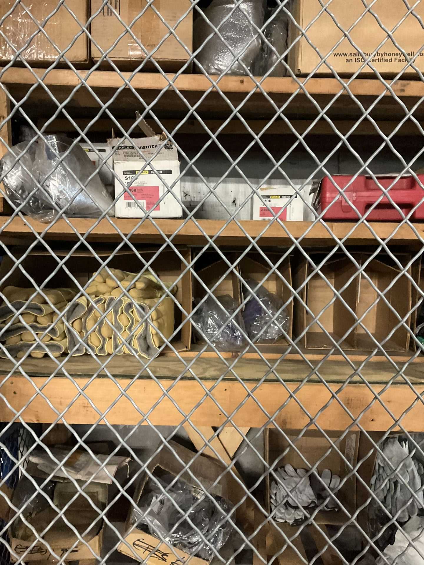 CONTENTS OF CAGE ASSORTED PPE - PLANT & FACILITY