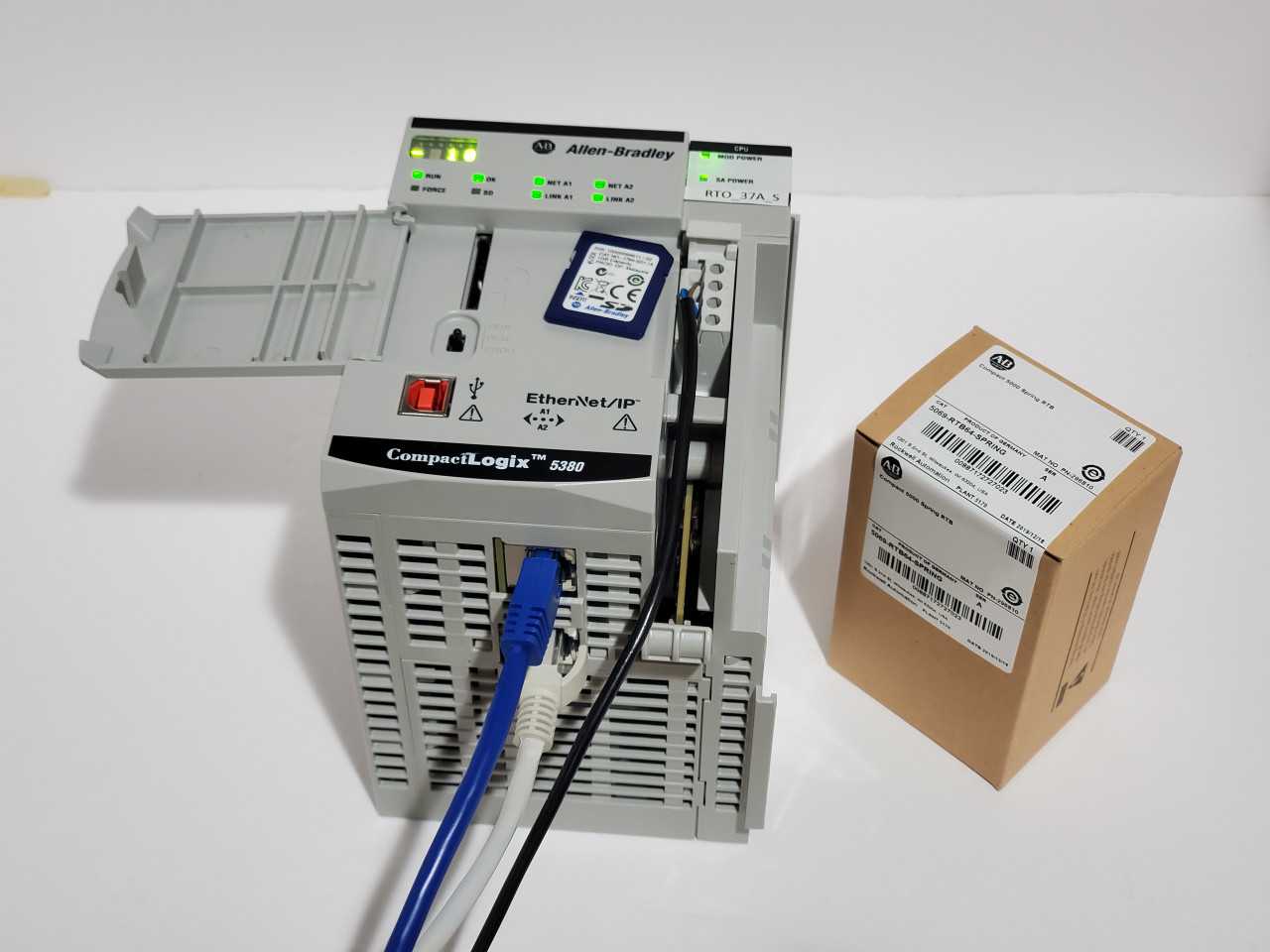 Allen Bradley CompactLogix 5069-L340ERM Plus Brand new 5069-RTB64 Spring - AUTOMATION & CONTROLS