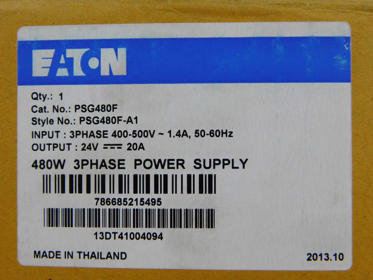 Quantity of 2x PSG480F Power Supply/UPS - ELECTRICAL COMPONENTS Quantity of 2x PSG480F Power Supply/UPS - ELECTRICAL COMPONENTS