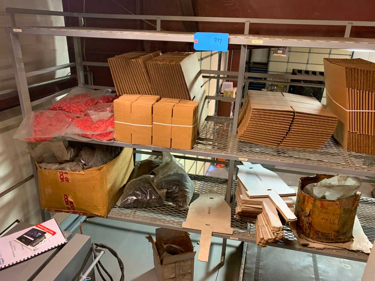 Metal Rack with all Contents - SHELVING