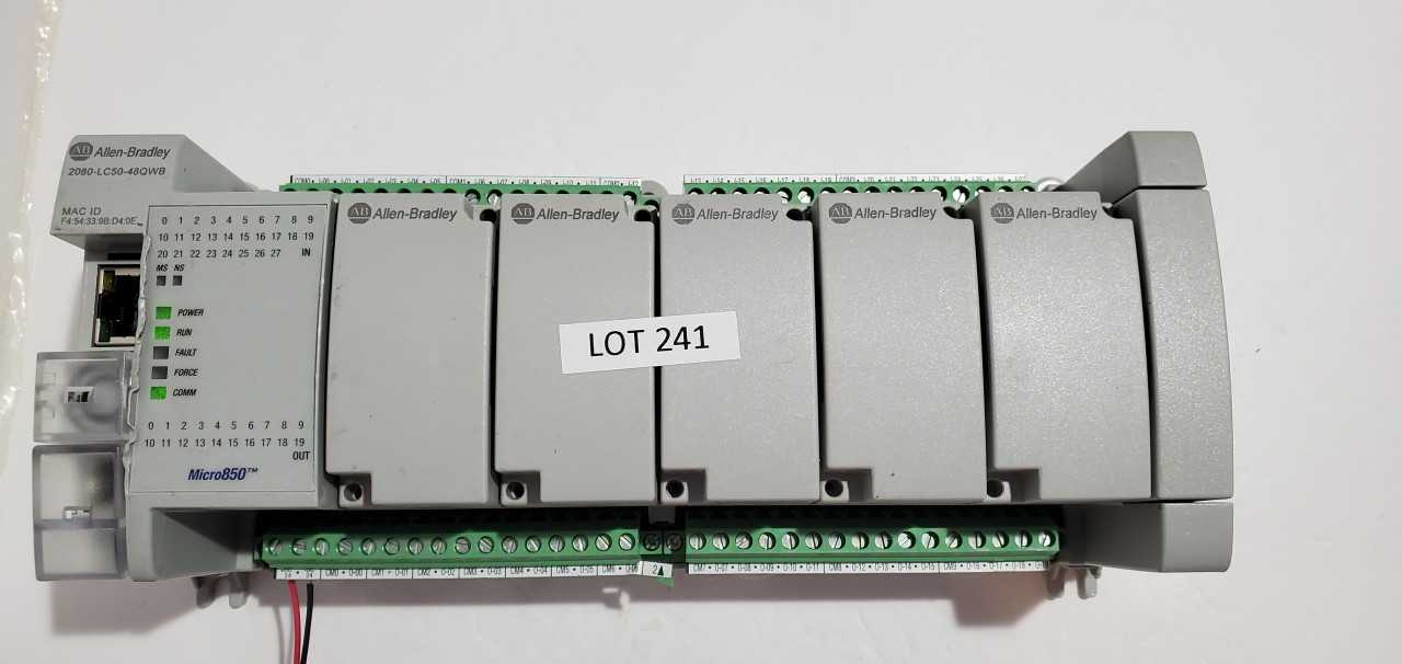 Allen Bradley Micro 850 2080-LC50-48QWB PLC - AUTOMATION & CONTROLS