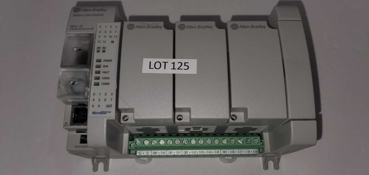 Allen Bradley Micro 850  2080-LC50-24QWB PLC - AUTOMATION & CONTROLS