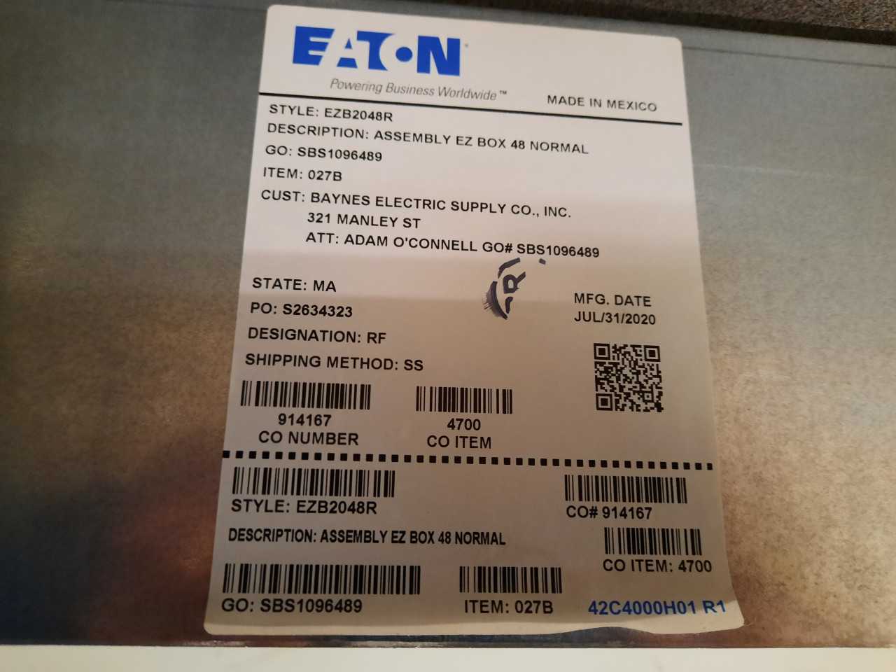 Quantity of 5x EZB2048R Electrical Enclosures - ELECTRICAL ENCLOSURES