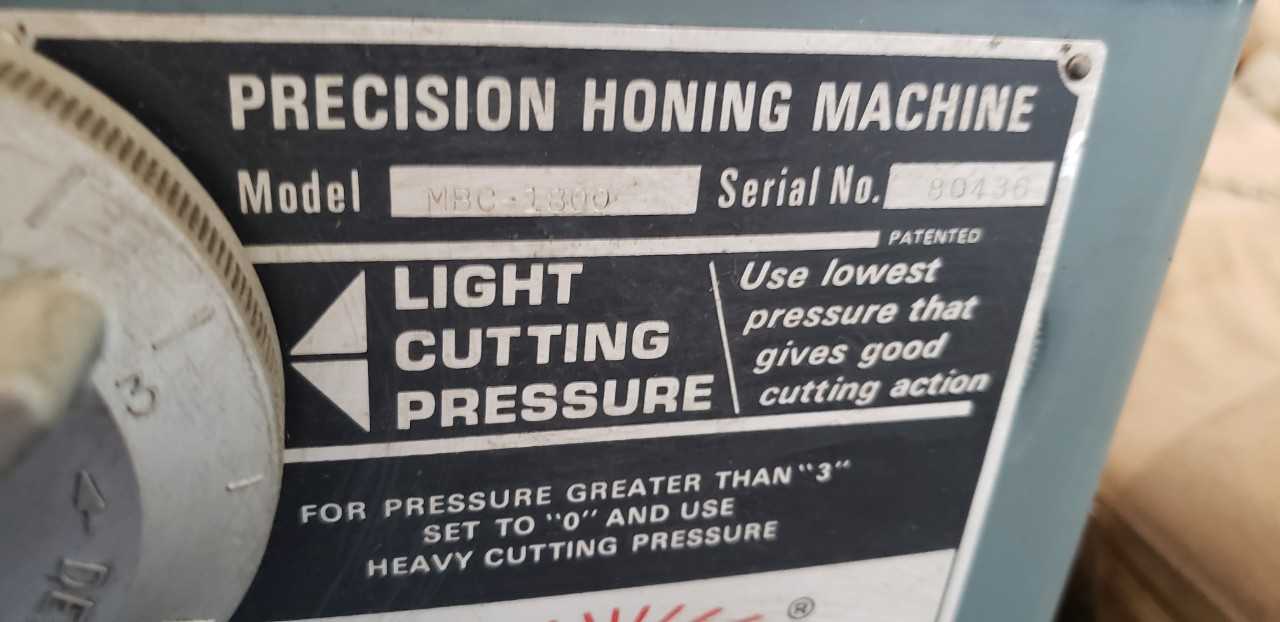 Sunnen Honing Machine MBC 1800 Automatic Power Stroke Hone Horizontal Stroker - ELECTRIC POWER TOOLS