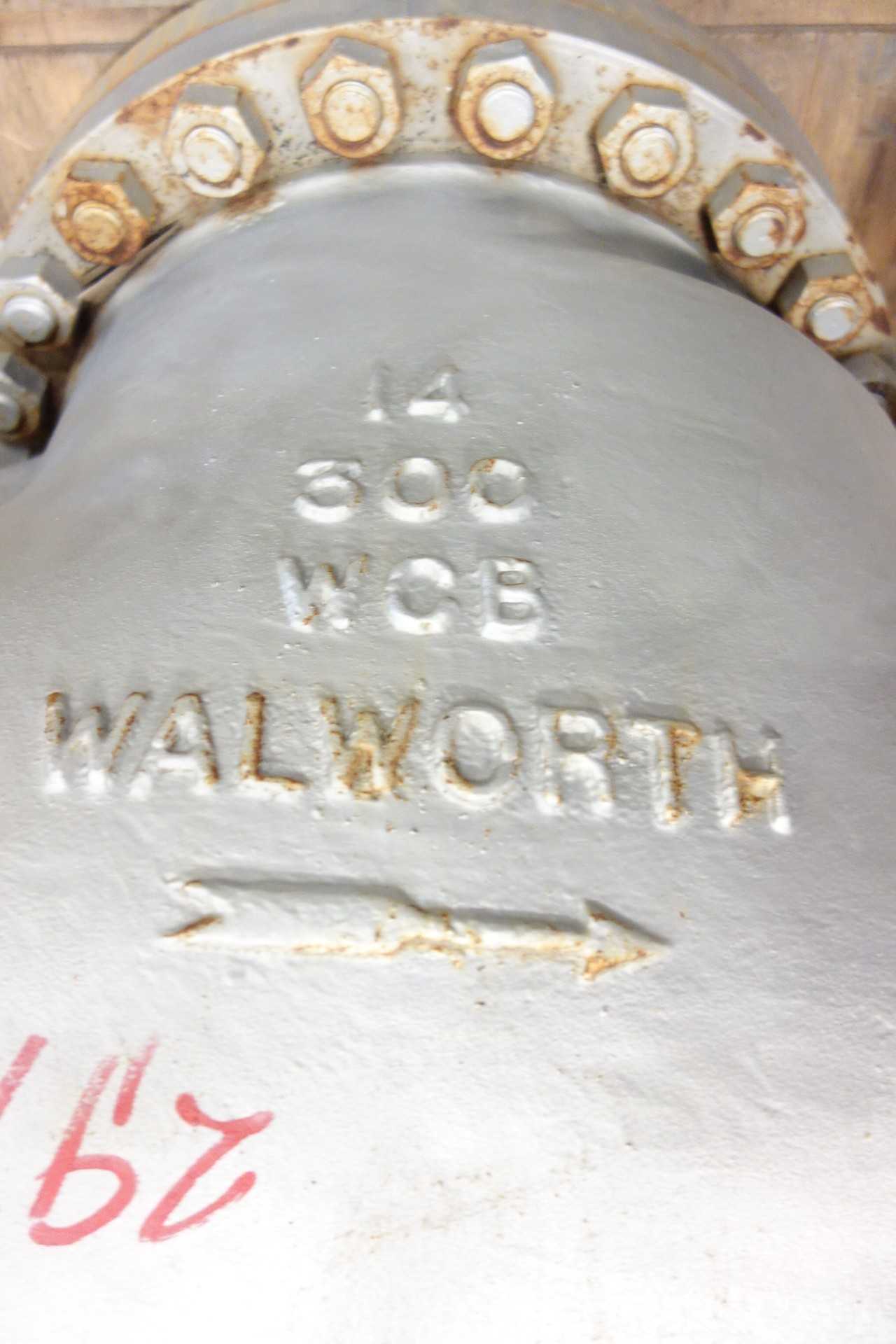 LOT OF 2 WALWORTH 14 IN FLANGED CHECK VALVES - CHECK VALVE