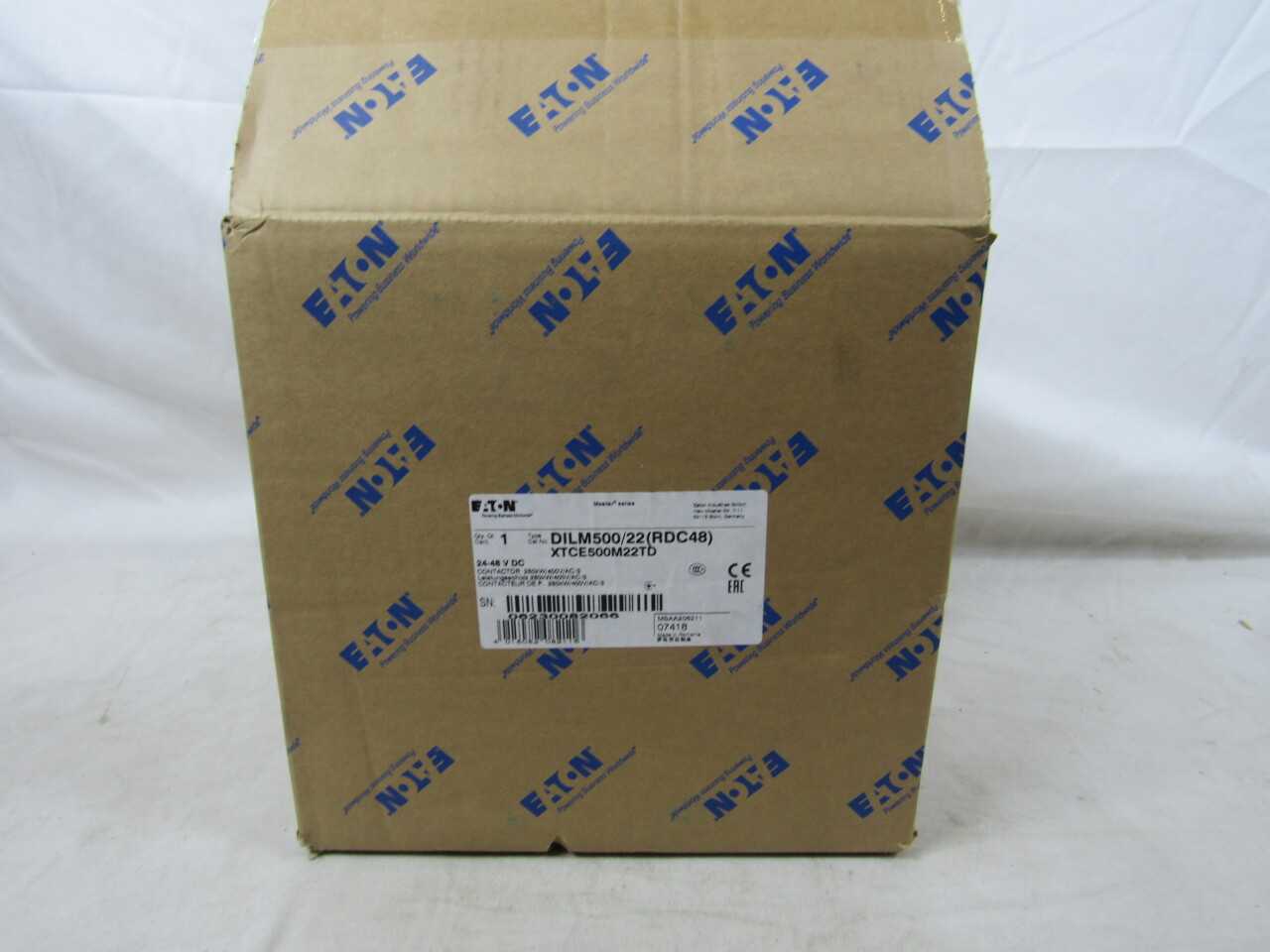 Quantity of 1x XTCE500M22TD Non-Reversing Contactors - CONTACTORS Quantity of 1x XTCE500M22TD Non-Reversing Contactors - CONTACTORS