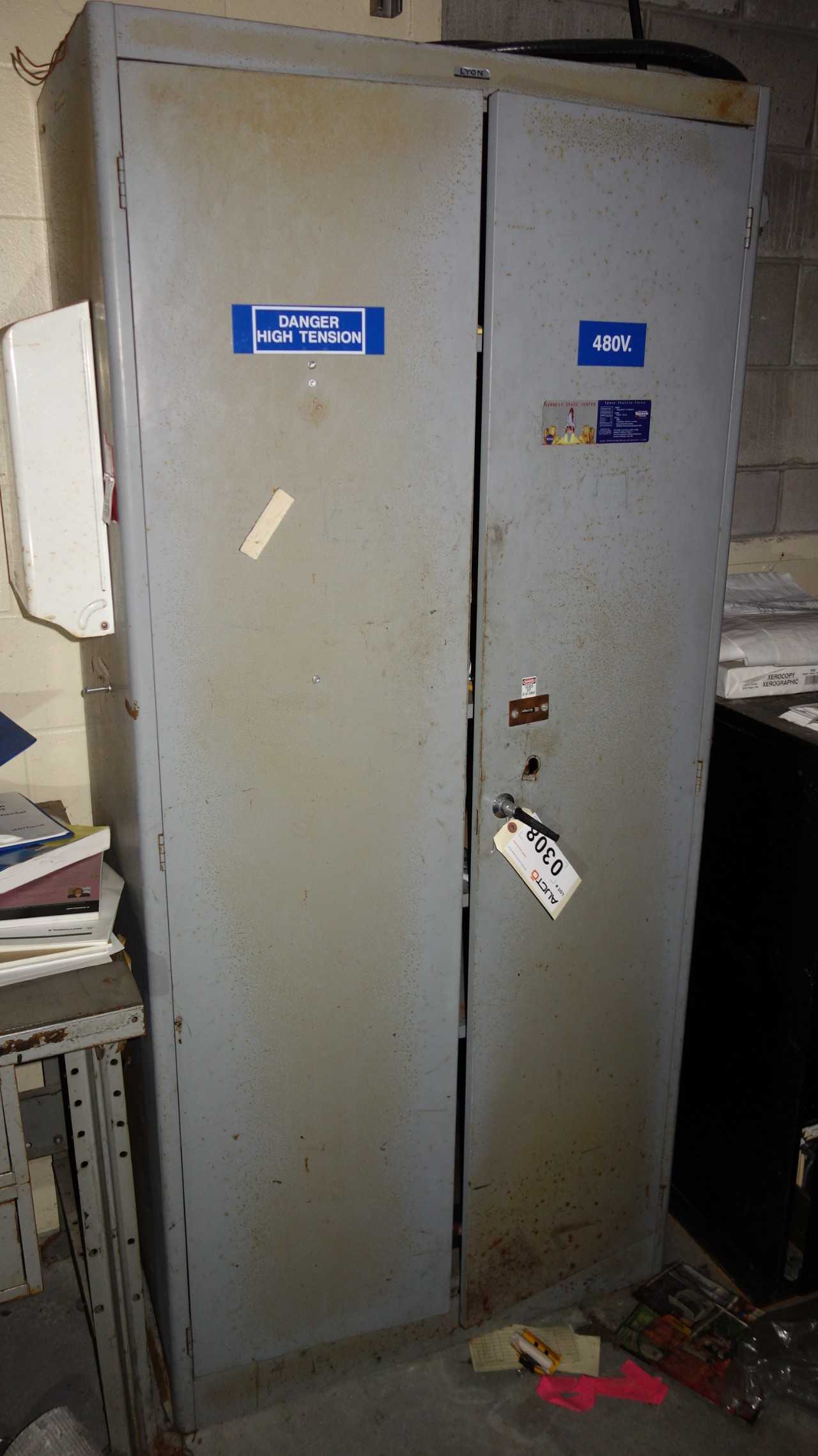 LOT OF METAL OFFICE FURNITURE WITH CONTENTS - PLANT & FACILITY