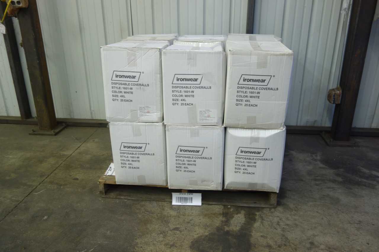 PALLET OF IRONWEAR 1601-W DISPOSABLE COVERALLS - SAFETY EQUIPMENT