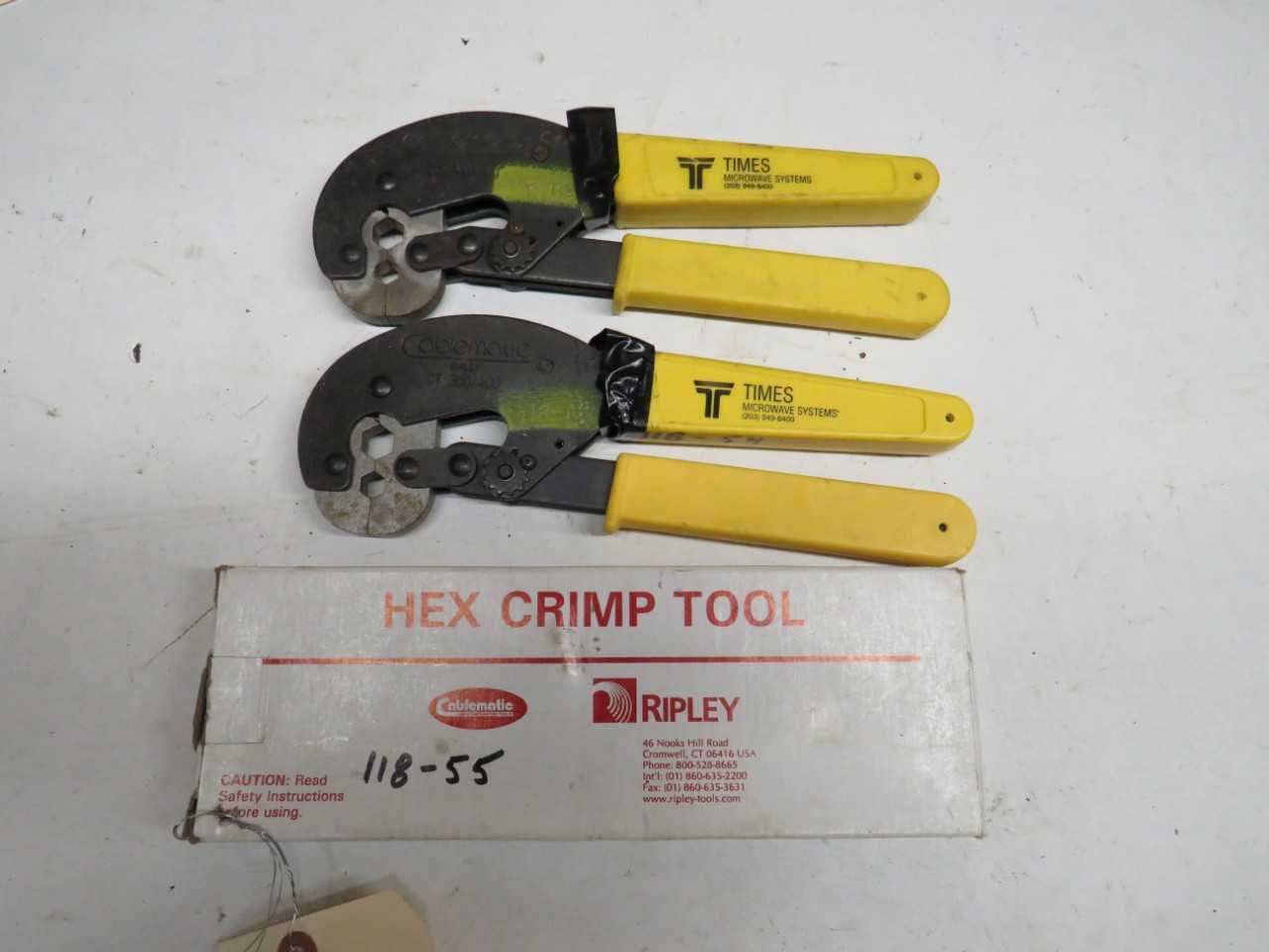 LOT OF 2 CABLEMATIC COAX CRIMPERS - ELECTRIC POWER TOOLS