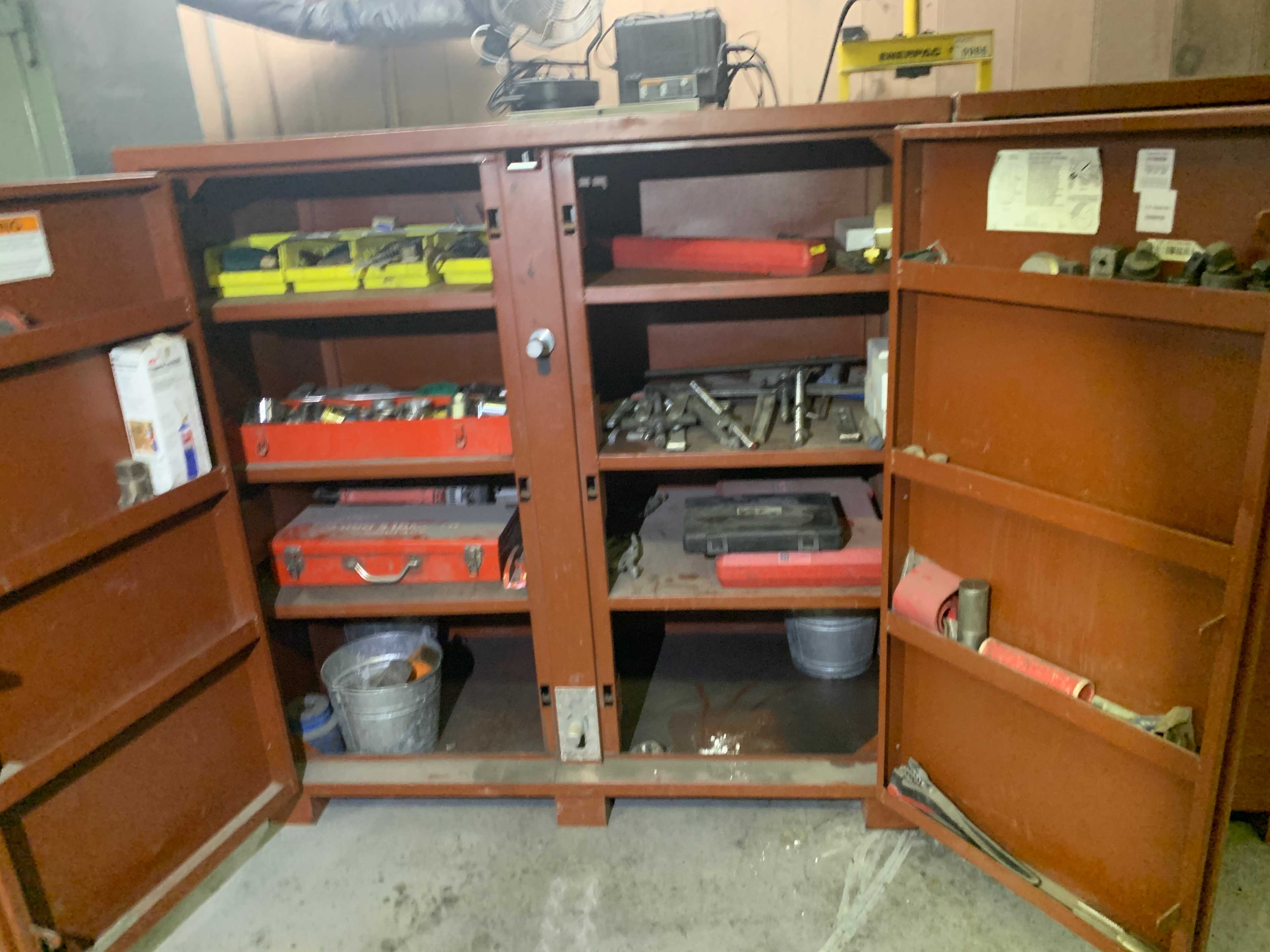 CABINET WITH CONTENTS - ELECTRIC POWER TOOLS