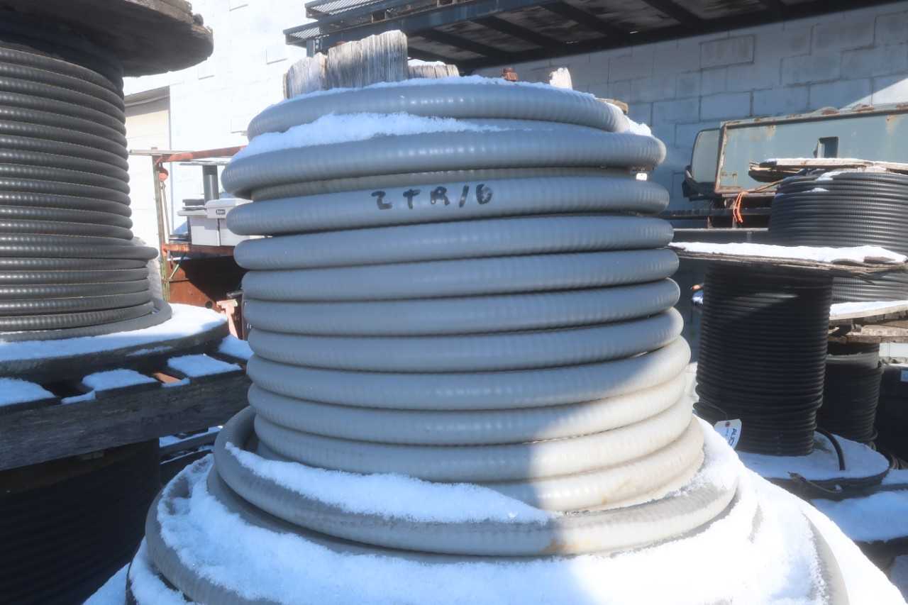 4 SPOOLS OF ASSORTED INSULATED  CABLE-WIRE - ELECTRICAL COMPONENTS