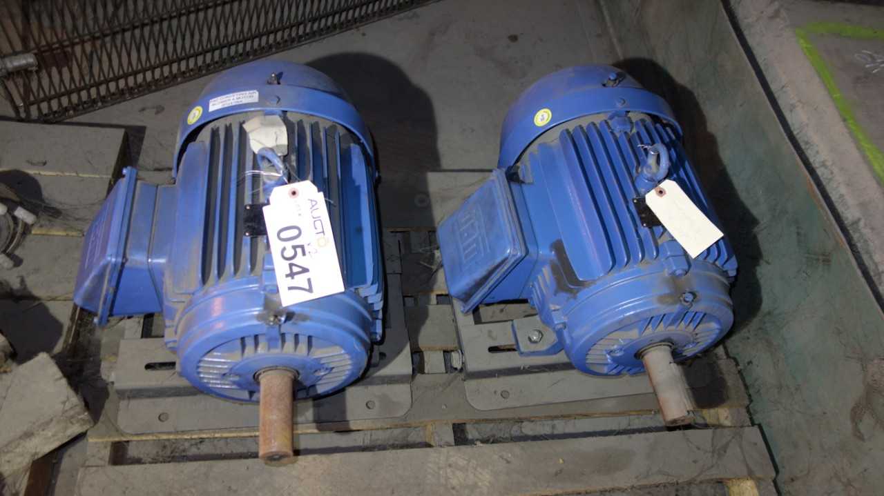 LOT OF 2 WEG 15HP 230/460V-AC AC MOTOR - ELECTRIC MOTORS