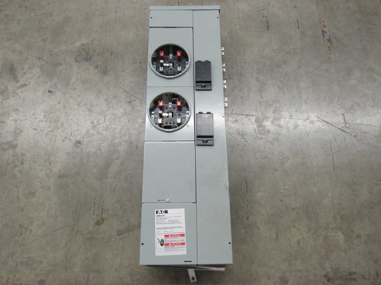 (1) Eaton 3MM212R Meter Socket 125A 120/208VAC 3 Ph 5 Jaws - INDUSTRIAL PARTS