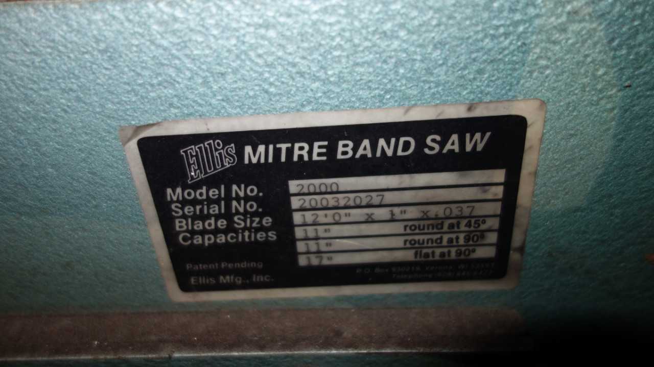 ELLIS 2000 MITRE BAND SAW - METAL SAWS