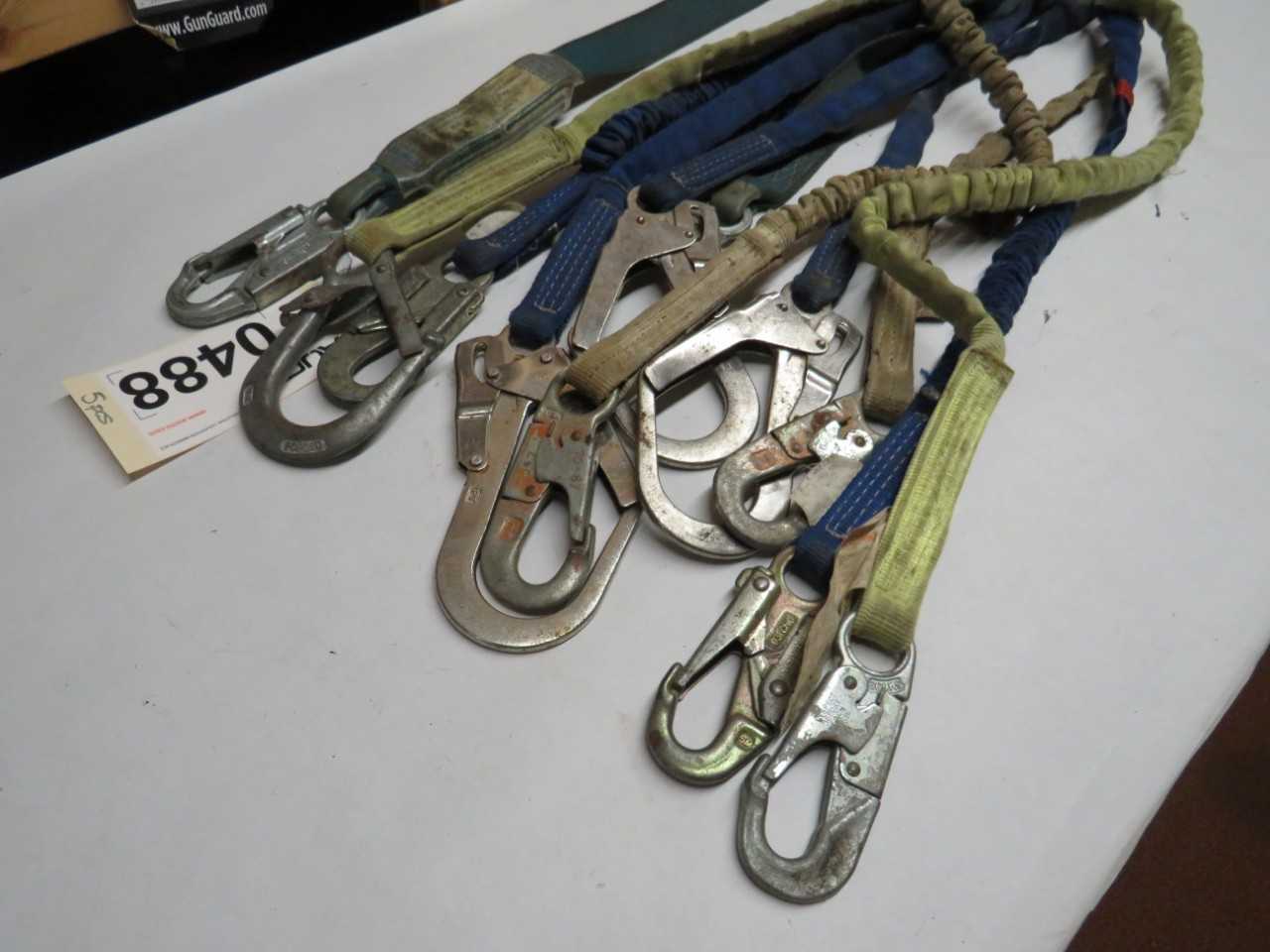 LOT OF 5 ASSORTED NORTH & NORYARD SAFETY LANYARD - SAFETY EQUIPMENT