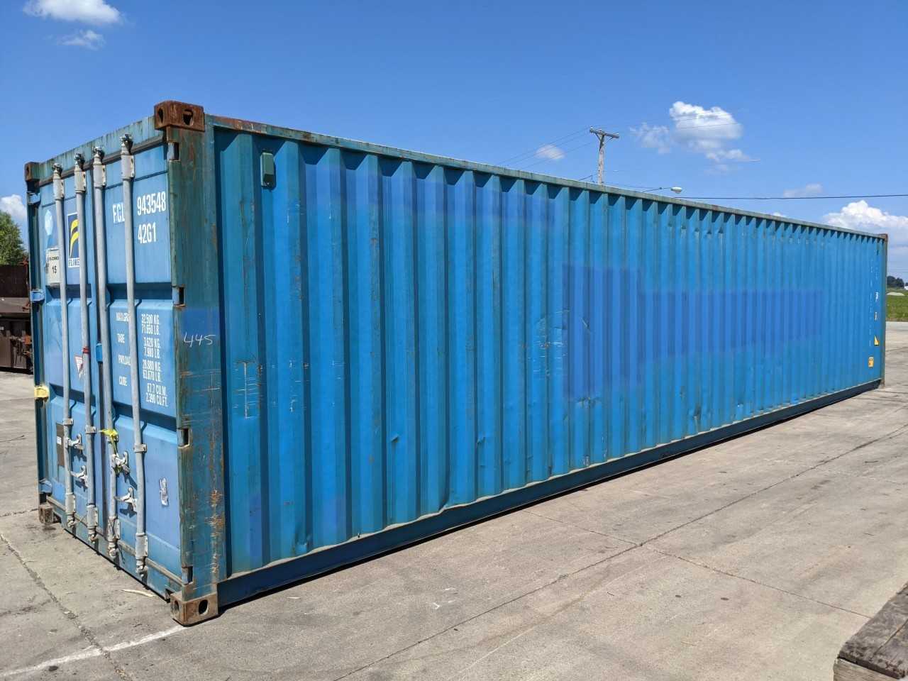 FLORENS 40FT STANDARD CUBE SHIPPING CONTAINER - INDUSTRIAL PARTS