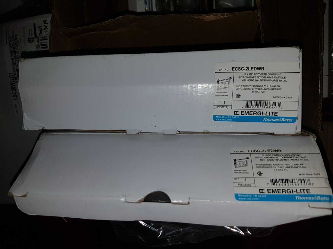 EATON SAFETY AND EMERGENCY LIGHT AND EXIT SIGNS QTY 17 - SAFETY SWITCH