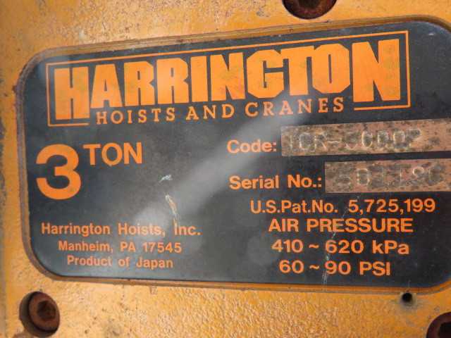 Crane, see pictures for Information - LIFTING EQUIPMENT