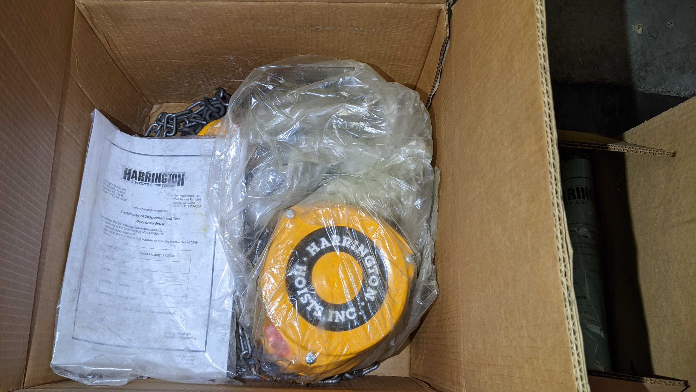 LOT OF HOISTS - LIFTING EQUIPMENT