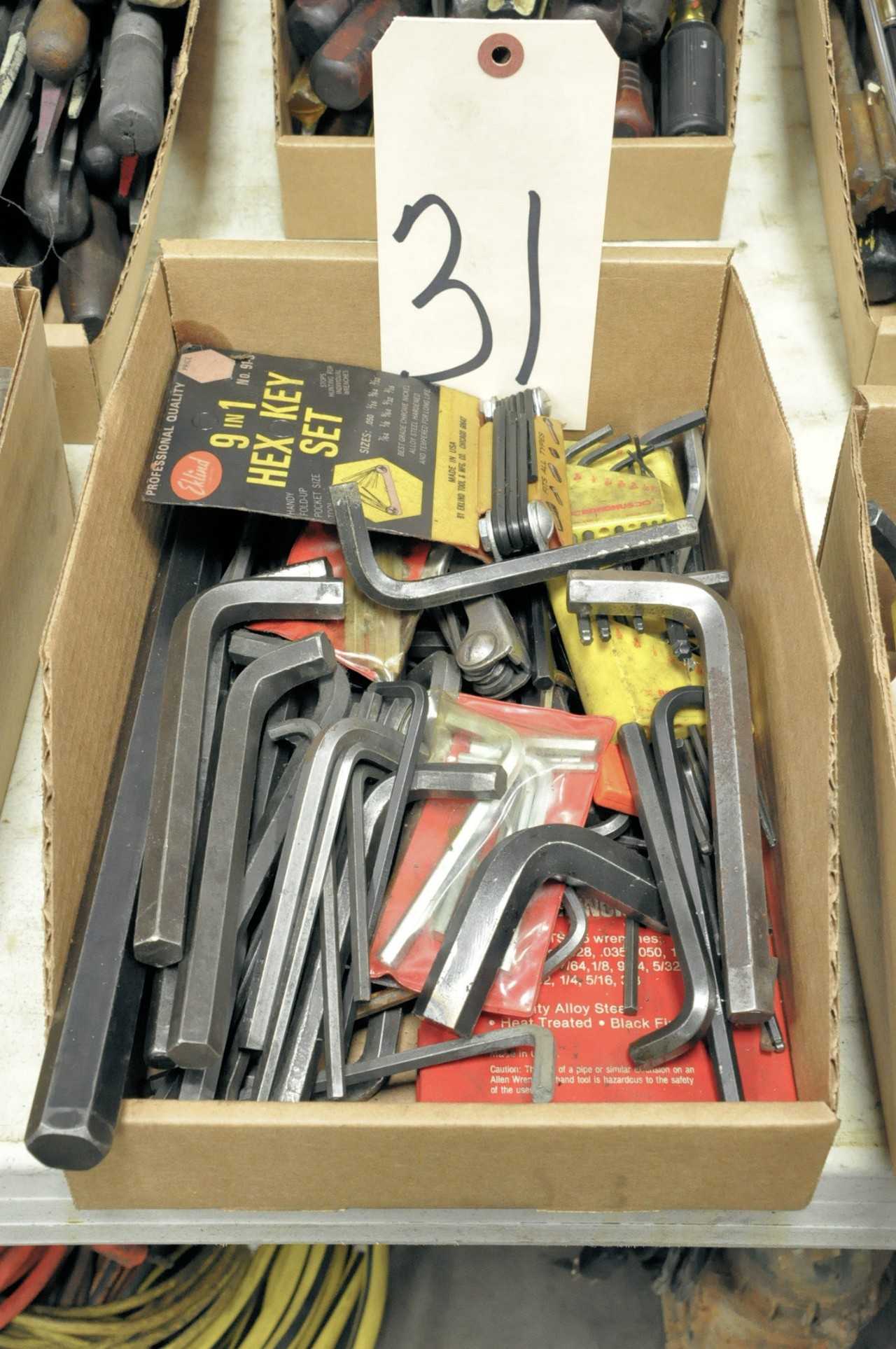 Lot-Allen Wrenches in 1 Box - HAND TOOLS