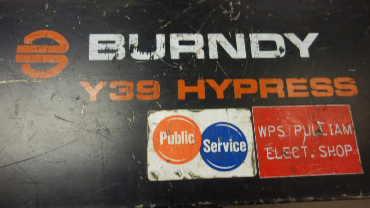 BURNDY Y39 HYPRESS Y35 CRIMPING TOOL - MACHINE TOOLING