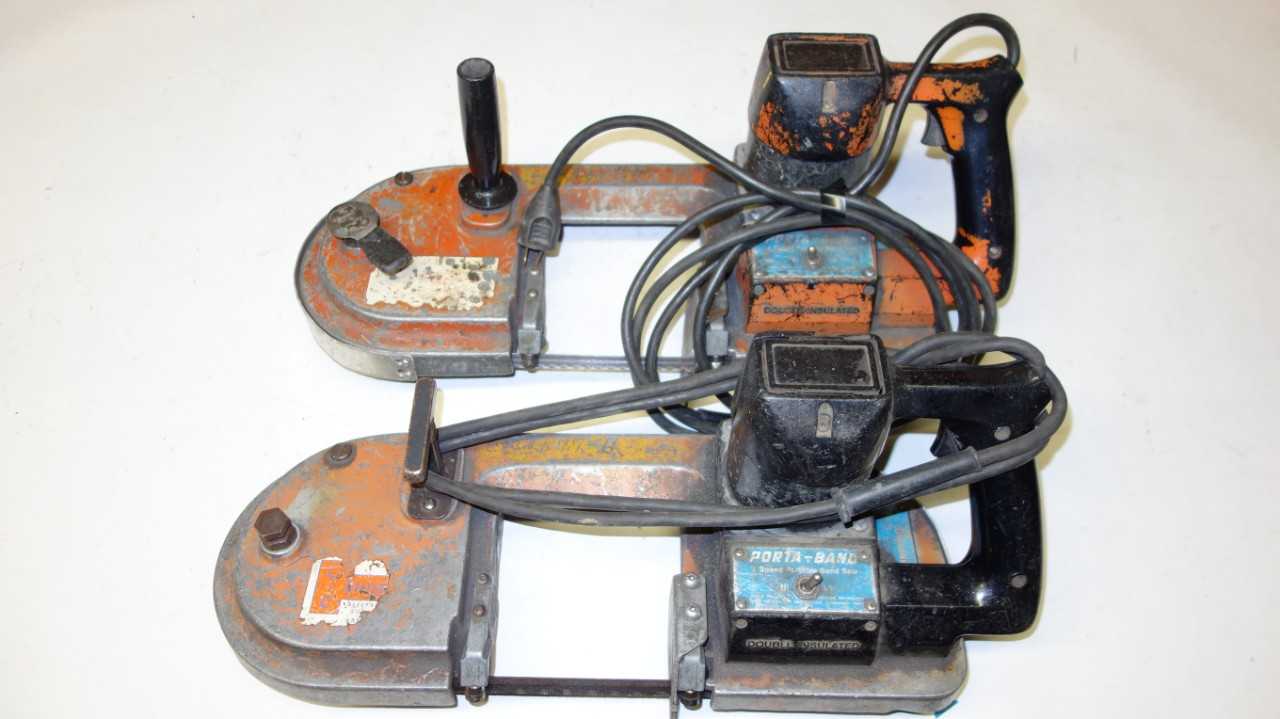 LOT OF 2 ROCKWELL 7721 2 SPEED PORTABLE BAND SAWS - ELECTRIC POWER TOOLS