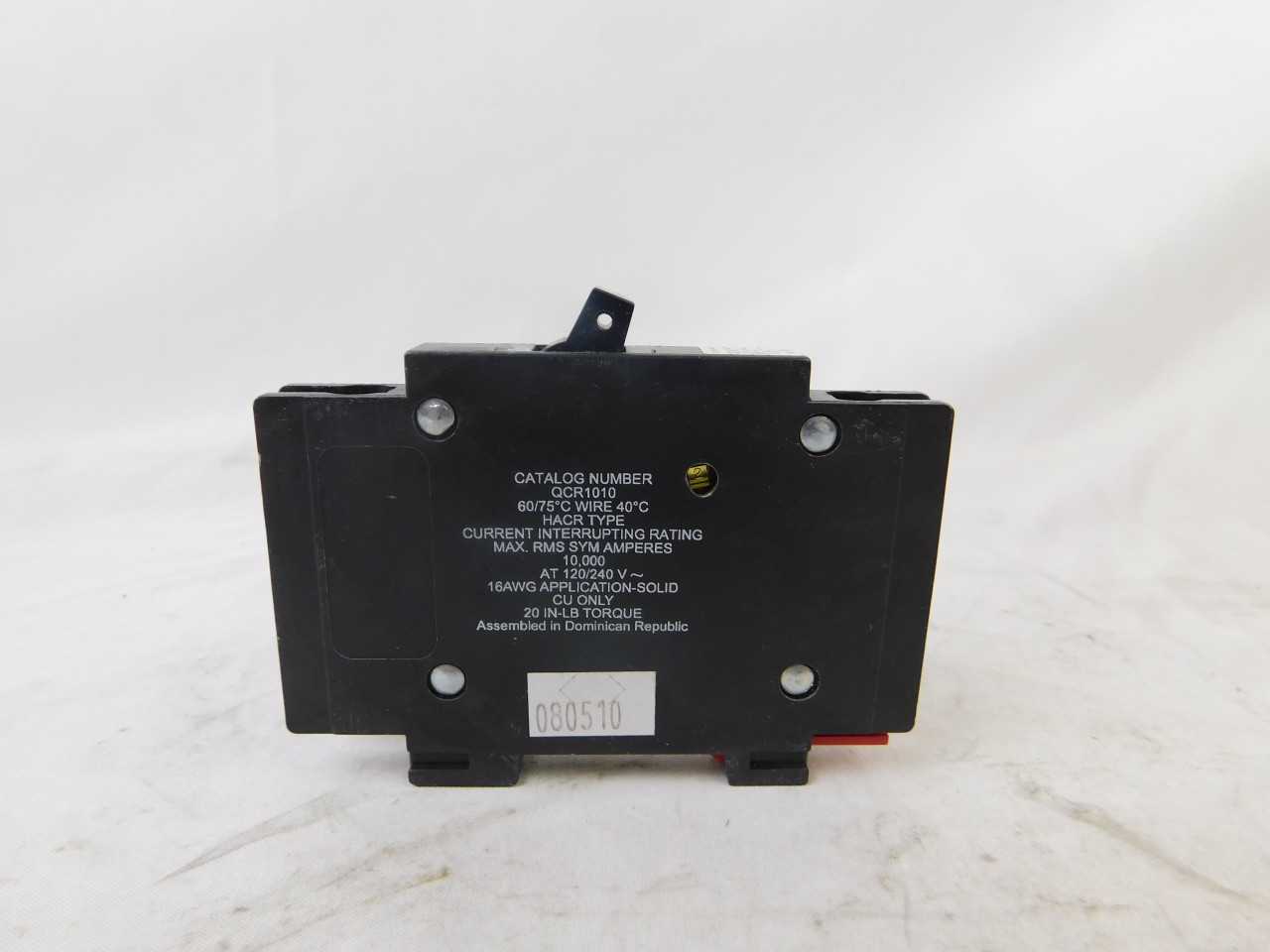 Quantity of 29 New Surplus Eaton QCR1010 MCB Accy QC 1P 10A 120V - ELECTRICAL COMPONENTS